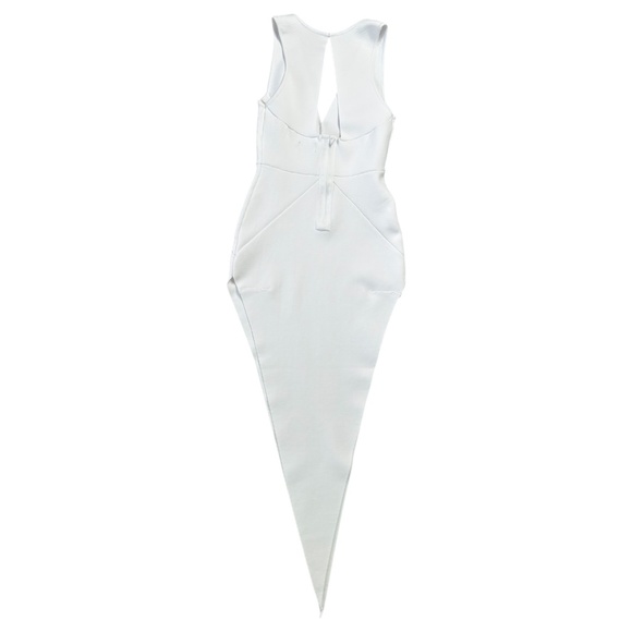 Nova Luxe Fashion Nova White Bandage Asymmetrical Bachelorette Body Con Dress M - Picture 6 of 12